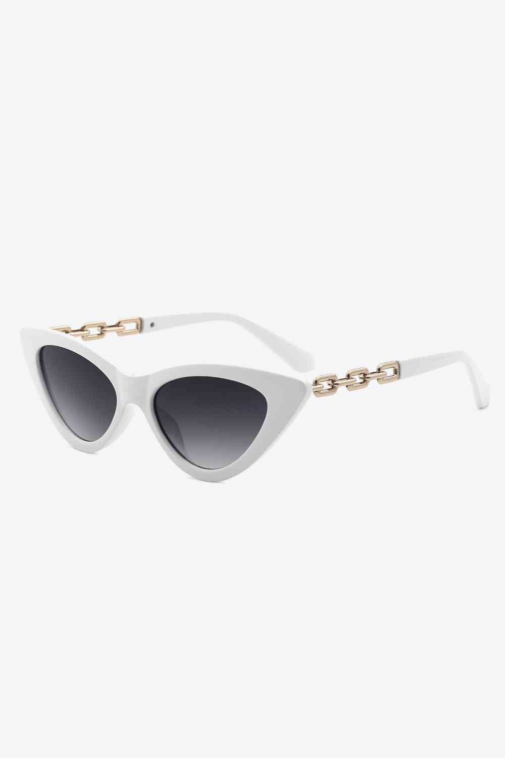 TEEK - Size Chain Cat-Eye Sunglasses EYEGLASSES TEEK Trend Light Gray  