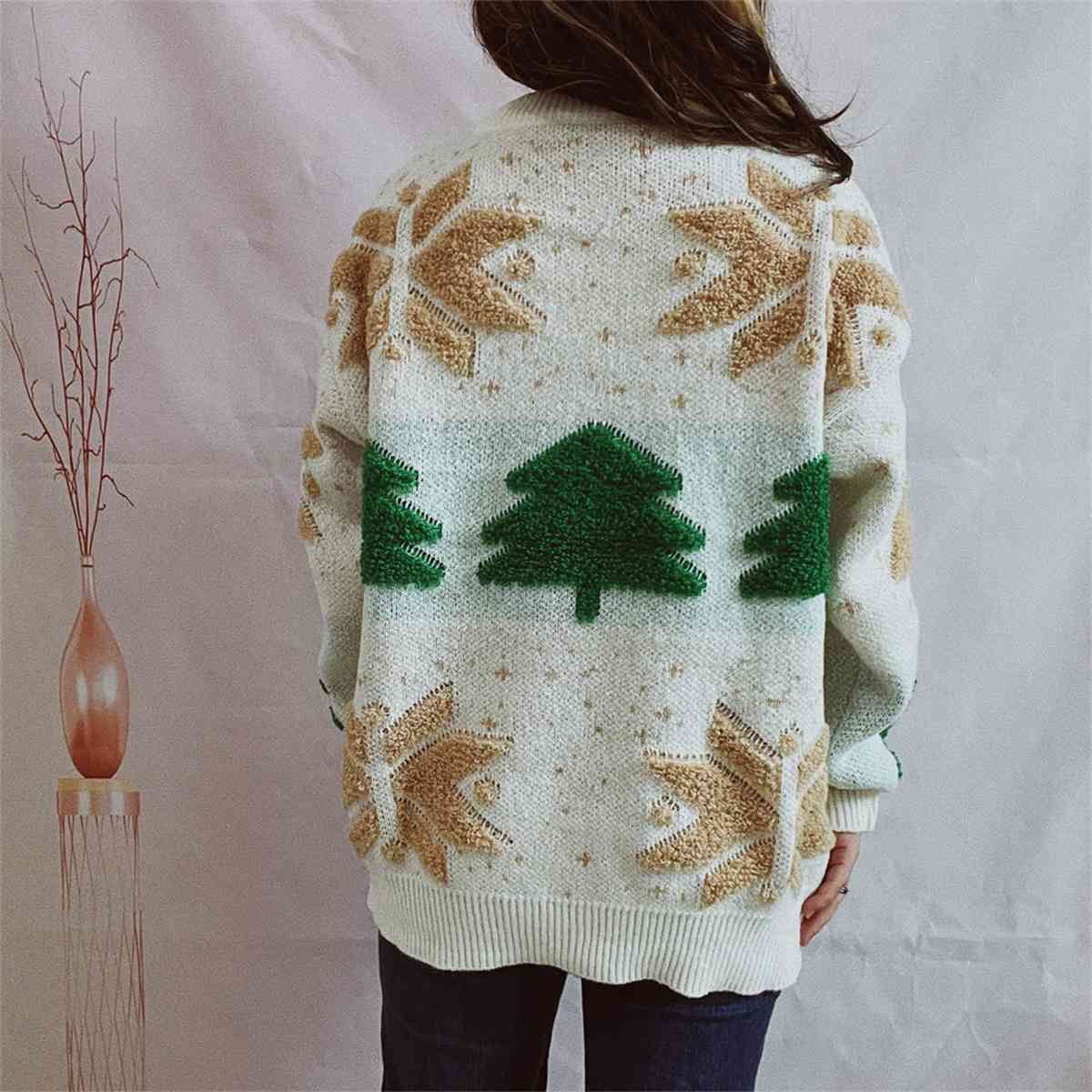 TEEK - Snowflake Long Sleeve Sweater SWEATER TEEK Trend   