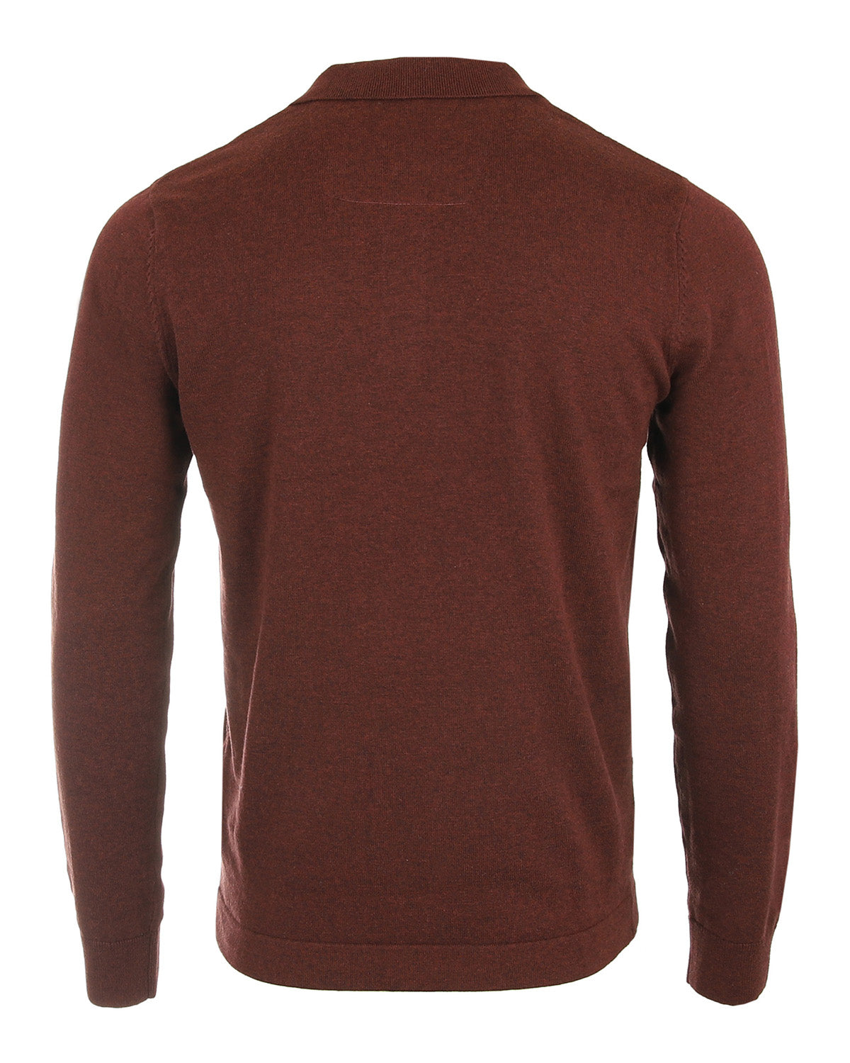 TEEK - Maroon Mens Casual Polo Sweater - Long Sleeve SWEATER TEEK M   