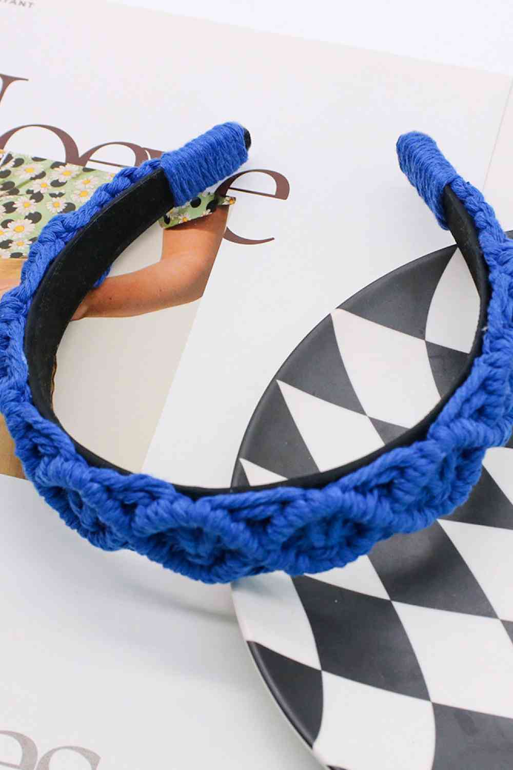 TEEK - Can't Stop You Macrame Headband HAIR SUPPLIES TEEK Trend Royal  Blue  