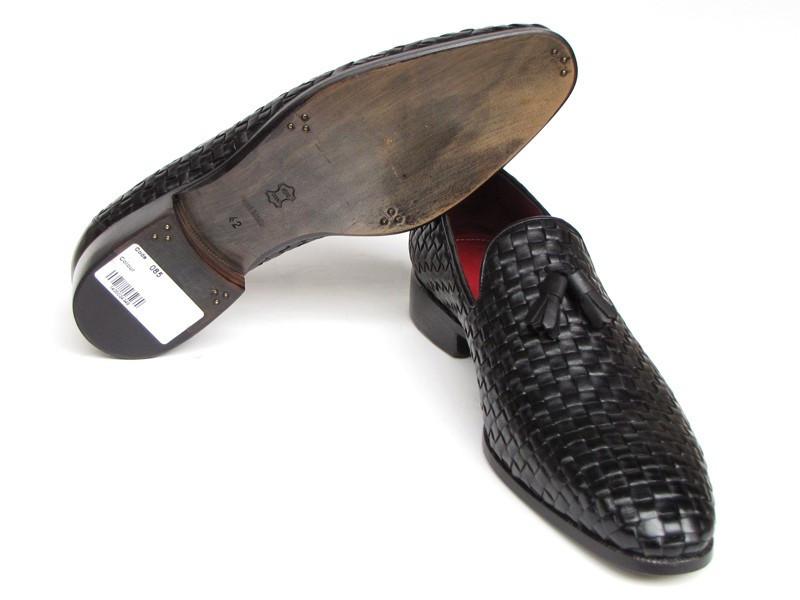 TEEK - Paul Parkman Woven Tassel Loafer | Black SHOES theteekdotcom   