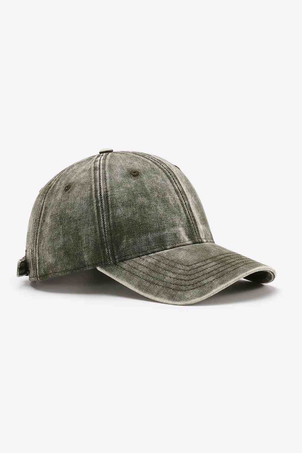 TEEK - Plain Adjustable Baseball Cap HAT TEEK Trend Army Green One Size 