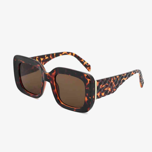 TEEK - Square Slender Line Sunglasses EYEGLASSES TEEK Trend Caramel  