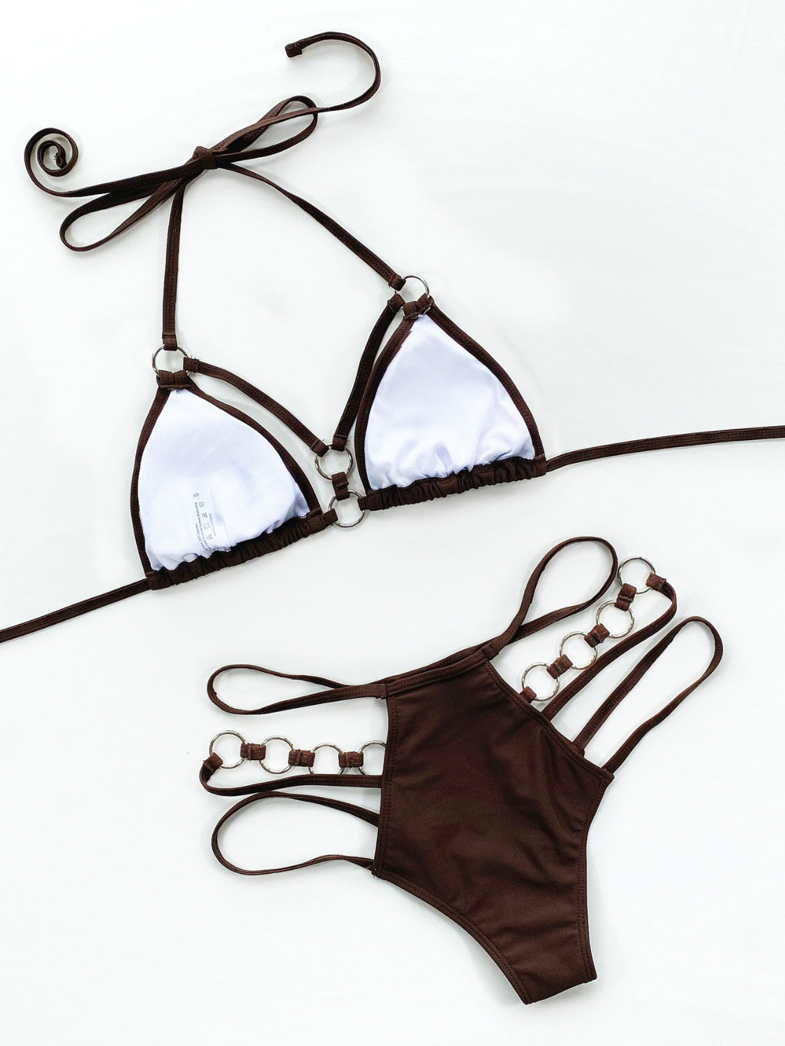 TEEK - Cutout Halter Neck Two-Piece Bikini Set SWIMWEAR TEEK Trend   