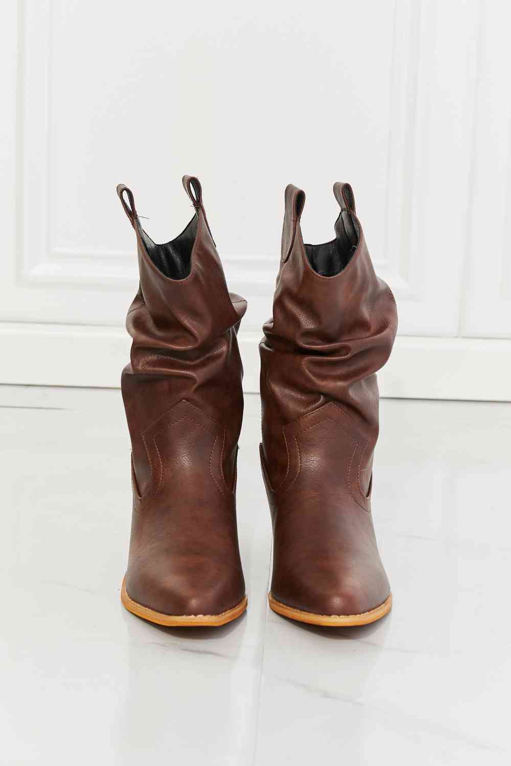 TEEK - Brown Better in Texas Scrunch Cowboy Boots SHOES TEEK Trend   