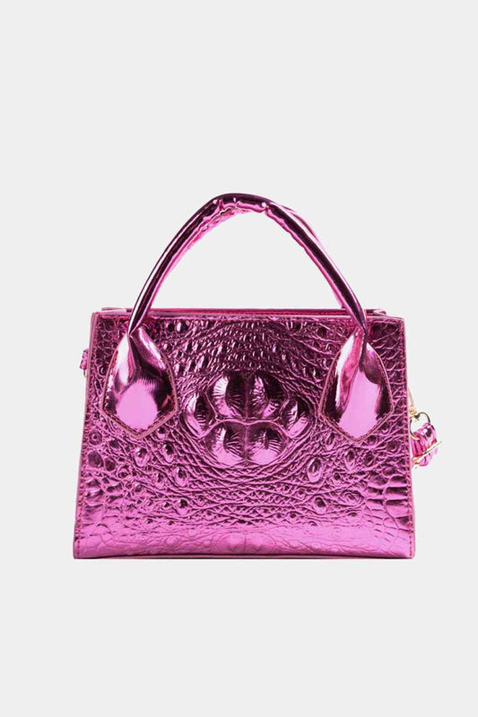 TEEK - Textured Sheen Bag BAG TEEK Trend Hot Pink  