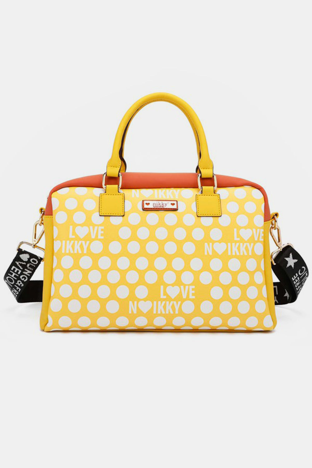 TEEK - NL Contrast Polka Dot Handbag BAG TEEK Trend Yellow  