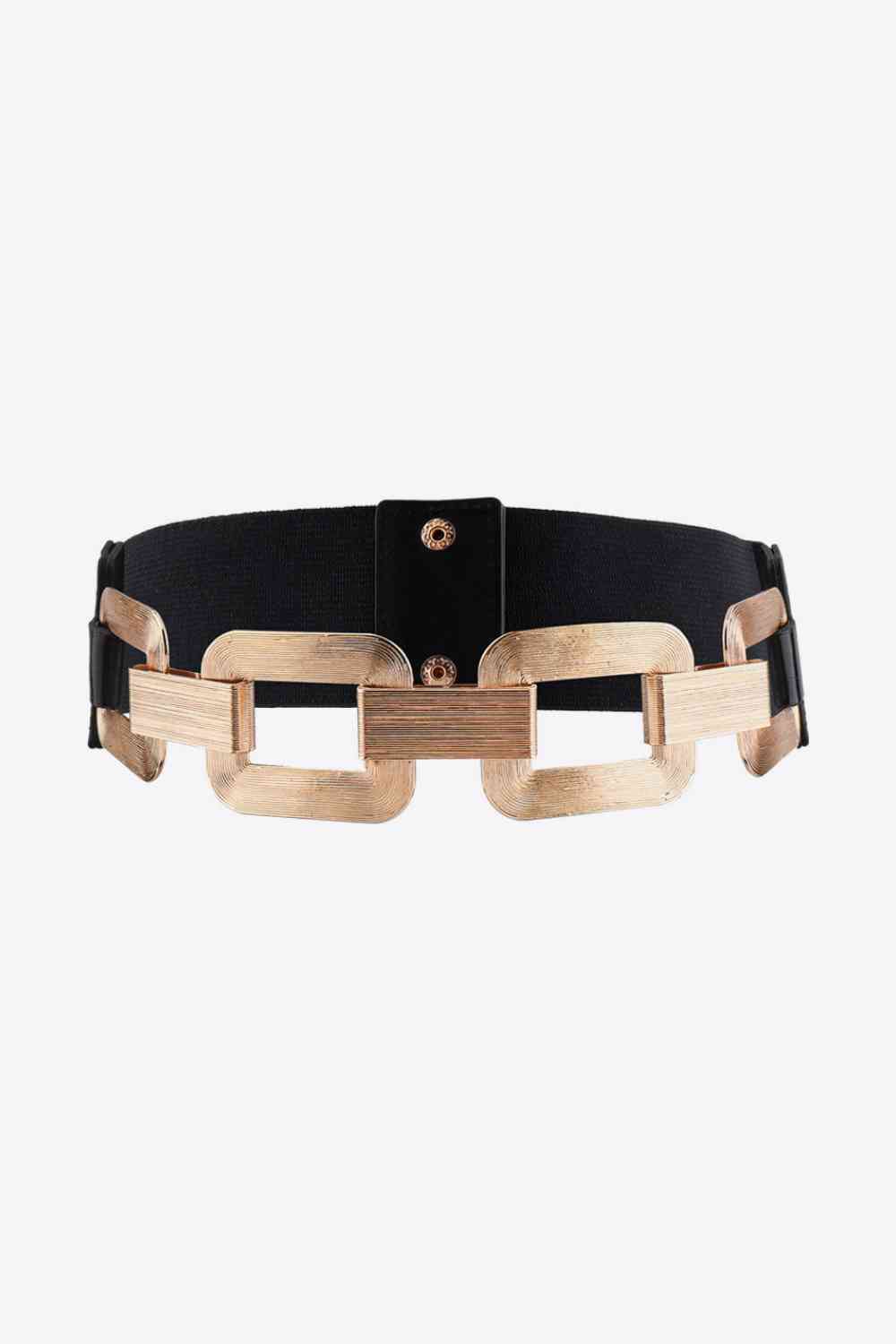 TEEK - Fashion Black and Gold Elastic Belt BELT TEEK Trend   