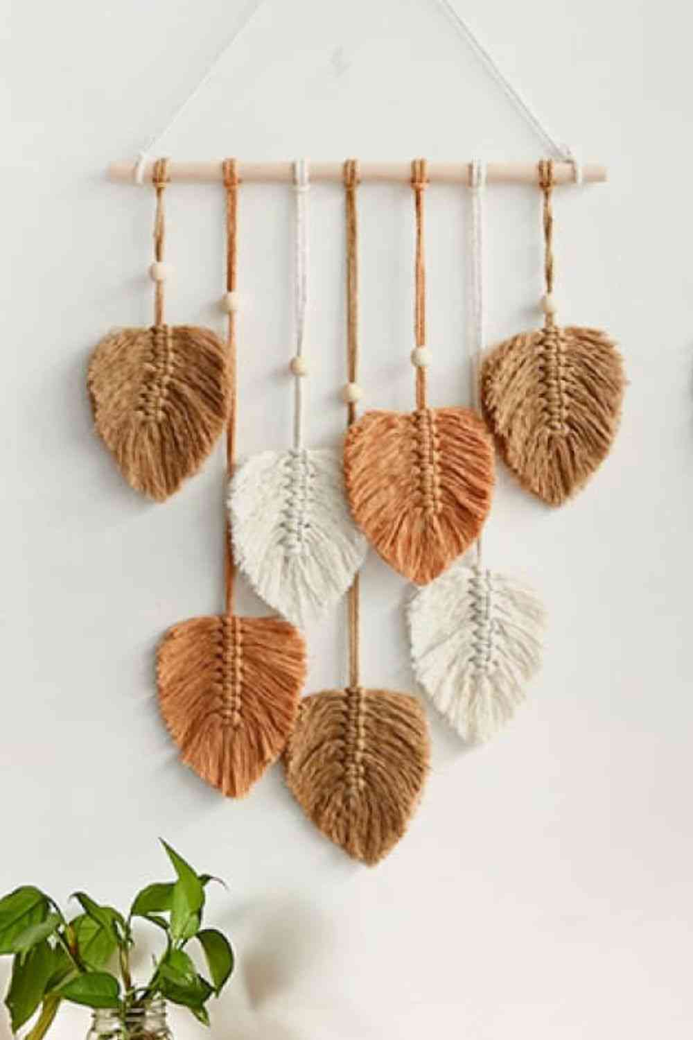 TEEK - Macrame Leaf Bead Wall Hanging HOME DECOR TEEK Trend   