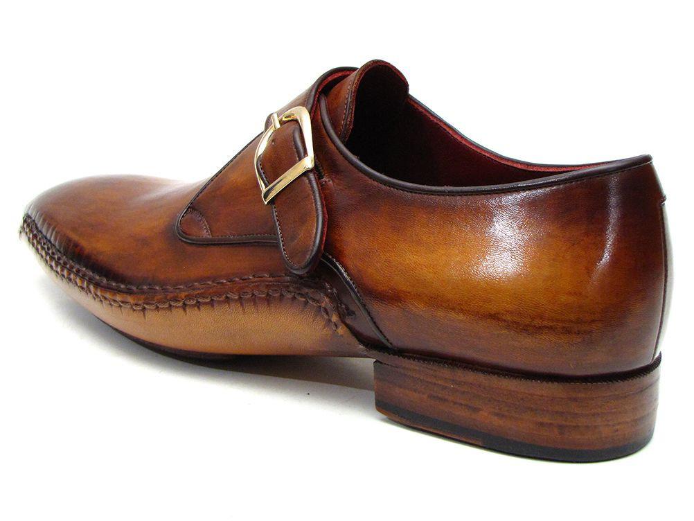 TEEK - Paul Parkman Single Monkstrap Brown Leather Shoes SHOES theteekdotcom EU 38 - US 6  