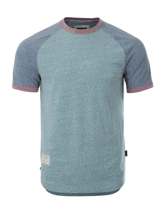 TEEK - Mens Short Sleeve Classic Retro Contrast Ringer T-Shirt TOPS TEEK M Large  