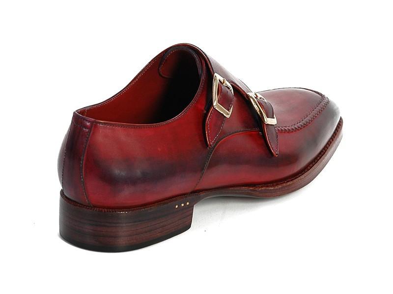 TEEK - Paul Parkman Double Monkstrap Black & Bordeaux Shoes SHOES theteekdotcom EU 38 - US 6  