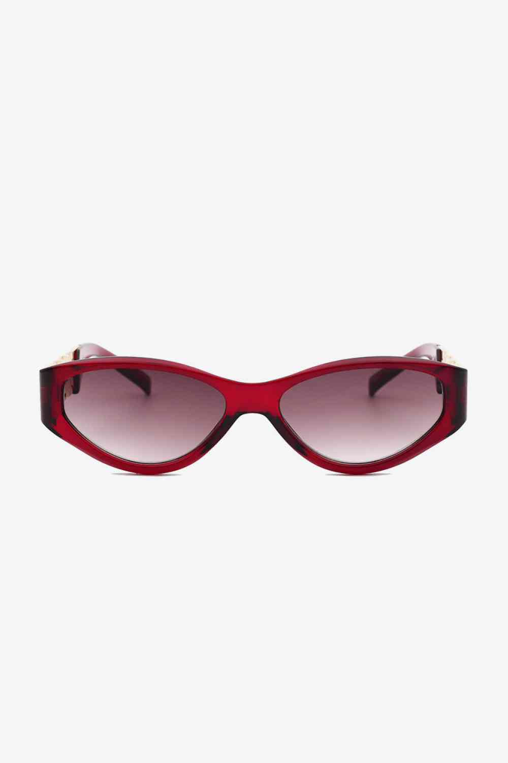 TEEK - Flat Side Chain Temple Cat Eye Sunglasses EYEGLASSES TEEK Trend   
