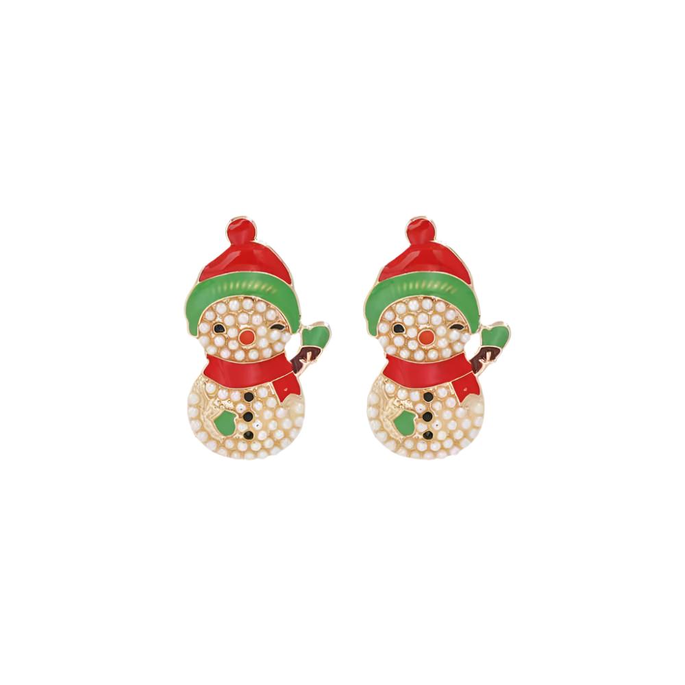 TEEK - Snowman Rhinestone Earrings JEWELRY TEEK Trend   