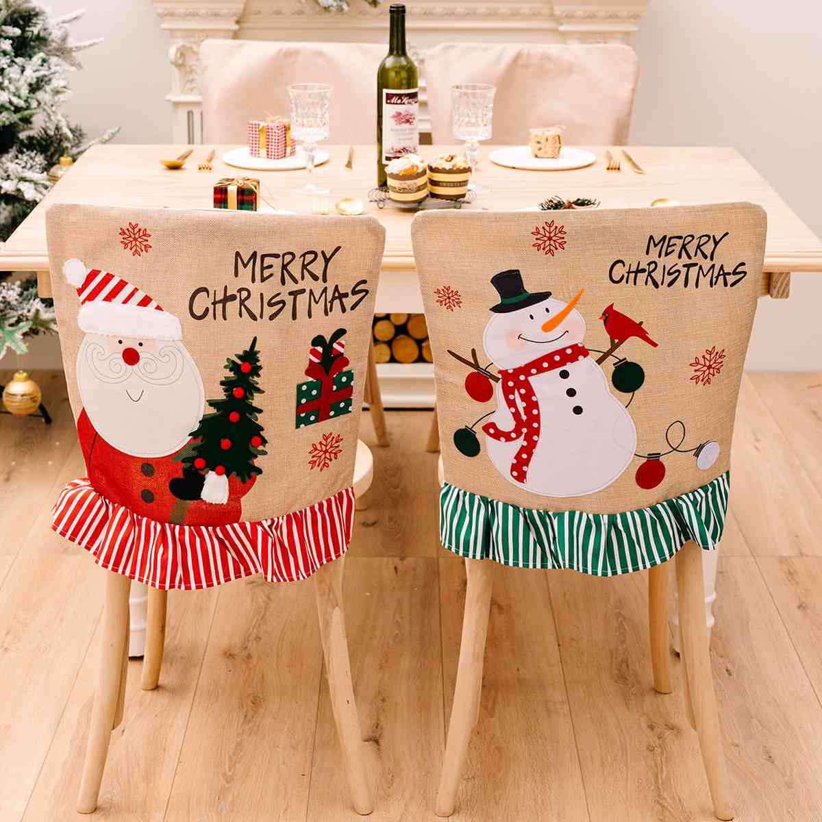 TEEK - MERRY CHRISTMAS Chair Cover HOME DECOR TEEK Trend   