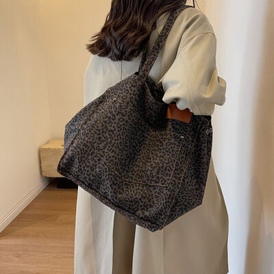 TEEK - Leopard Canvas Tote Bag BAG TEEK Trend   
