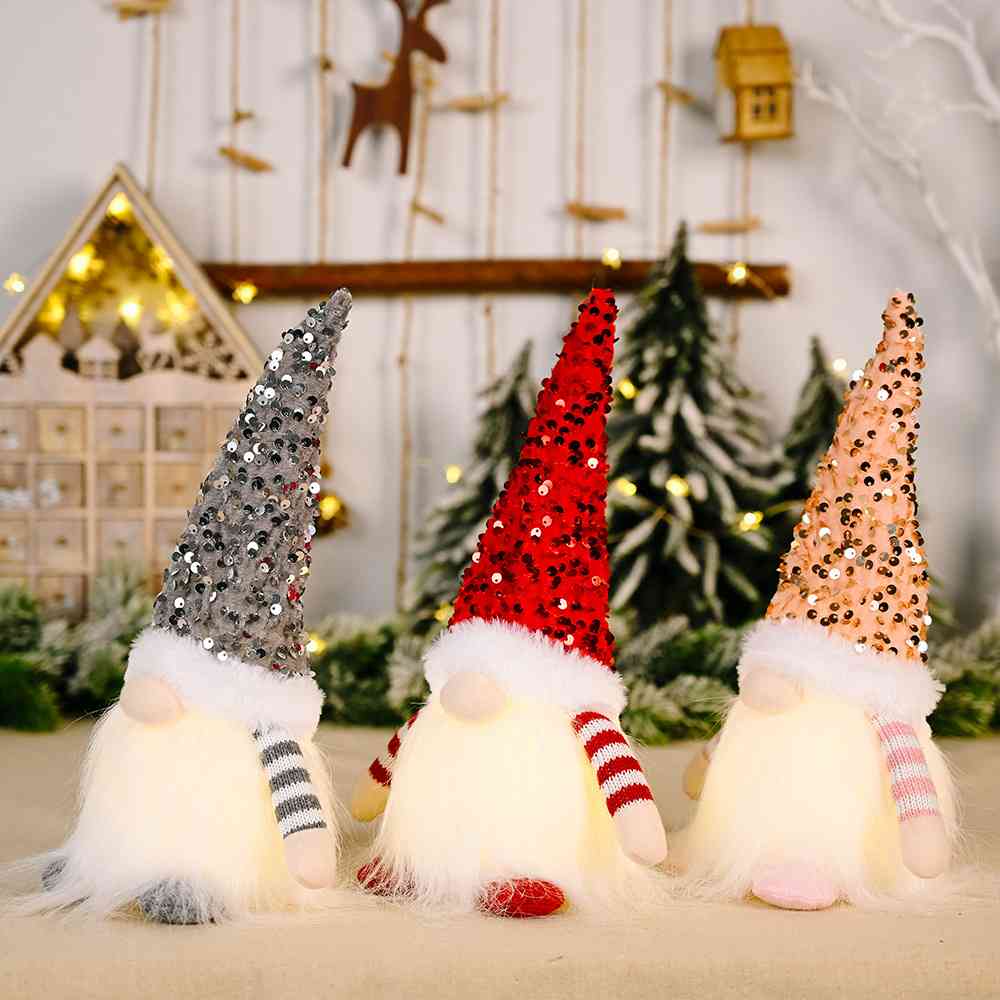 TEEK - Sequin Light-Up Faceless Gnome Decor HOME DECOR TEEK Trend   