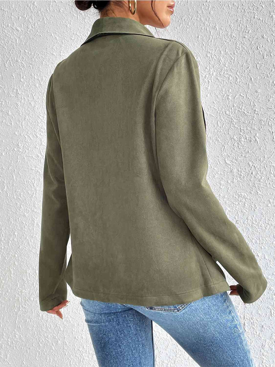 TEEK - Moss Statement Collar Long Sleeve Jacket JACKET TEEK Trend   