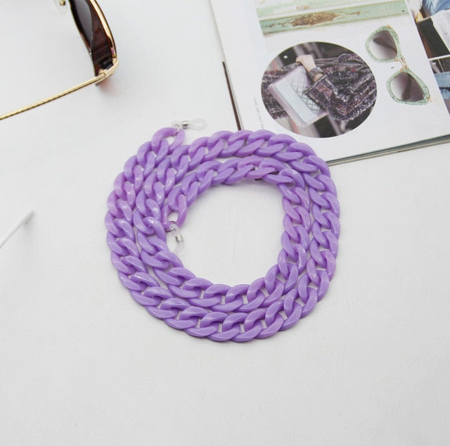 TEEK - Thick Link Glasses Neck Chain | Various Colors EYEWEAR theteekdotcom purple  
