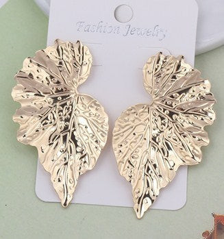 TEEK - Various Native Leaf Earrings EARRINGS theteekdotcom gold  