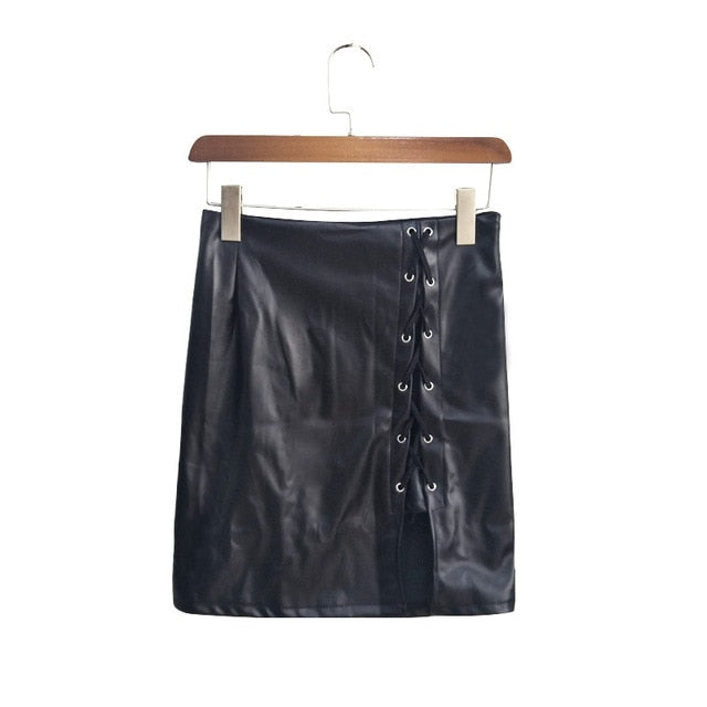TEEK - Corset Mini Skirt SKIRT theteekdotcom Black XS/WAIST 26.77" 