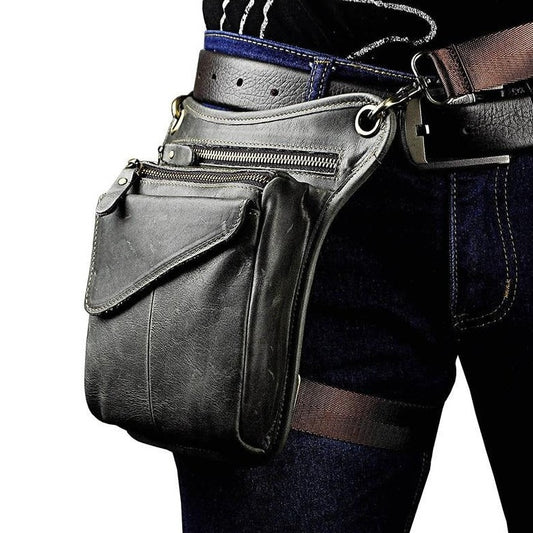 TEEK - Real Leather Multifunction Sling Waist Bag BAG theteekdotcom   