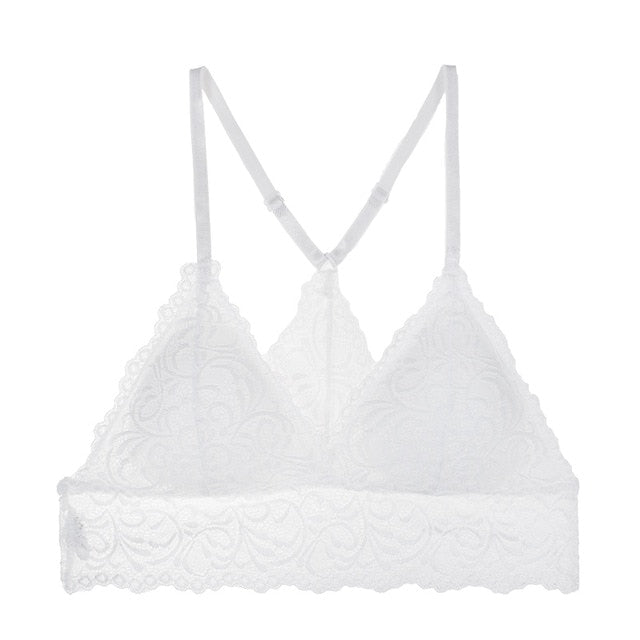 TEEK - Simple Lace Tri Bra | Multi-Options BRA theteekdotcom style 2 white One Size 