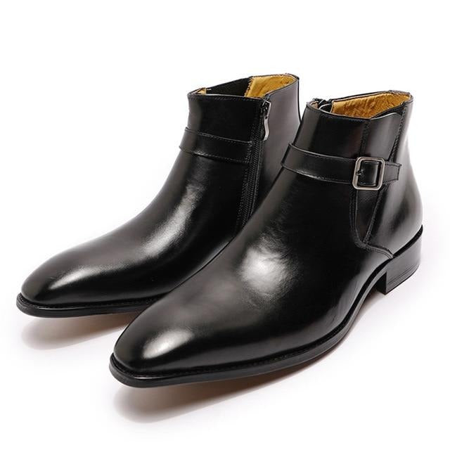 TEEK - Zip Buckle Boots SHOES theteekdotcom Black US 10 (27.5cm/Label 10) 