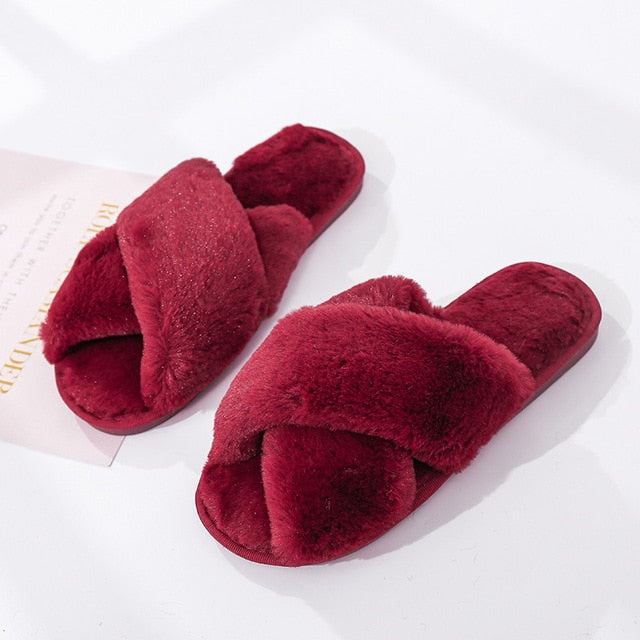 TEEK - Fluff It Slippers | Various SHOES theteekdotcom Red 8.5 