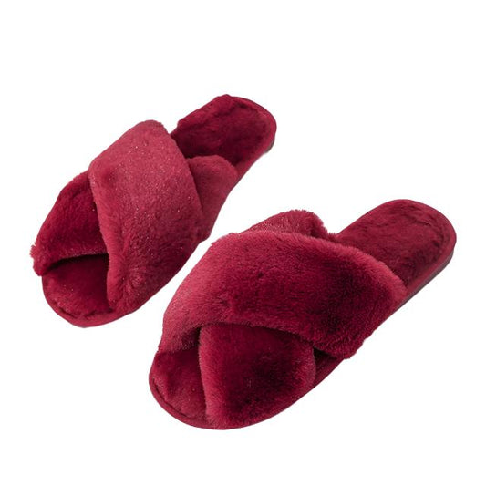 TEEK - Fluff It Slippers | Various SHOES theteekdotcom Red 8.5 