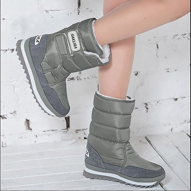 TEEK - Weatherproof Snow Boots SHOES theteekdotcom 6 US / Asian 5 Gray 