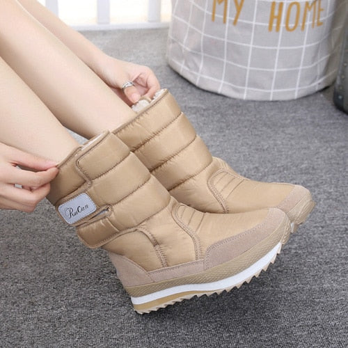 TEEK - Weatherproof Snow Boots SHOES theteekdotcom Khaki 6 US / Asian 5 