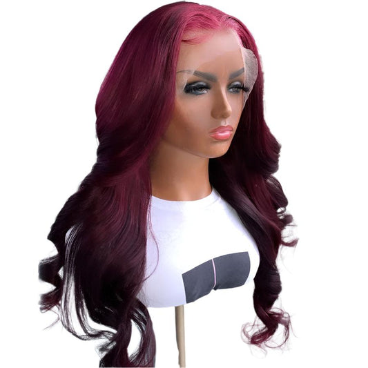 TEEK - 13x6 Burgundy Body Wave Wigs HAIR theteekdotcom 8inches 150% 