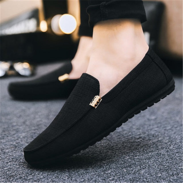 TEEK - Variety Comfort Canvas Loafers SHOES theteekdotcom Black 10 
