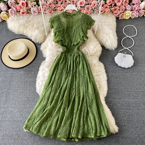 TEEK - Sweet Neck Dress DRESS theteekdotcom Light Green One Size 