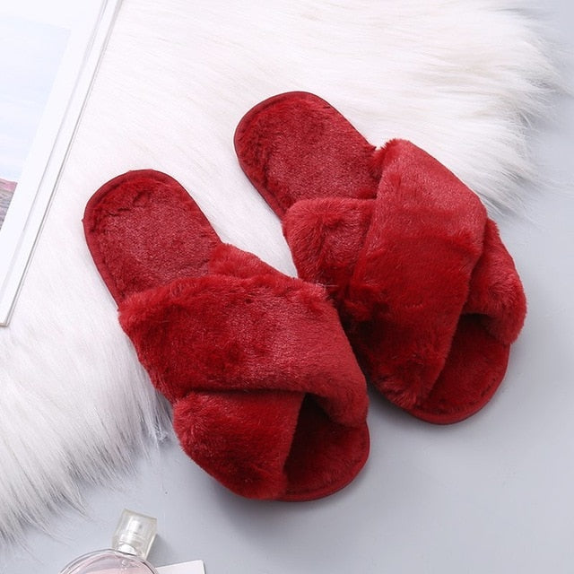 TEEK - Fluff Variety House Slippers SHOES theteekdotcom Red 7.5-8.5 