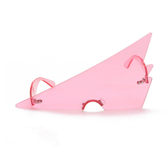 TEEK - Retro Triangular Chip Eyewear EYEWEAR theteekdotcom Pink  