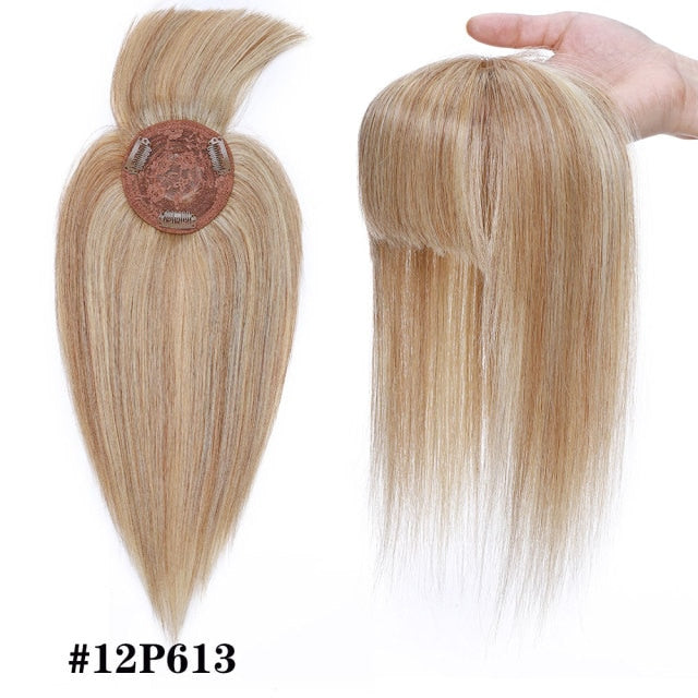 TEEK - Straight Human Hair Topper HAIR theteekdotcom 12P613, 10x10, free, 120% 14 inches 