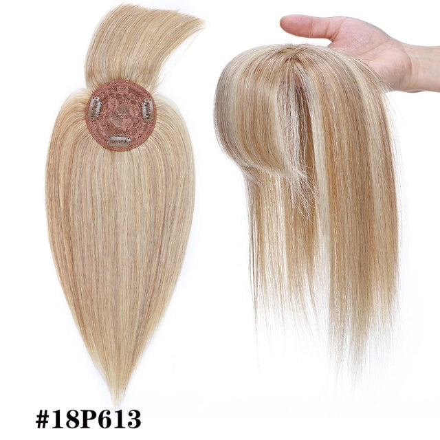 TEEK - Straight Human Hair Topper HAIR theteekdotcom 18P613, 10x10, free, 120% 10 inches 