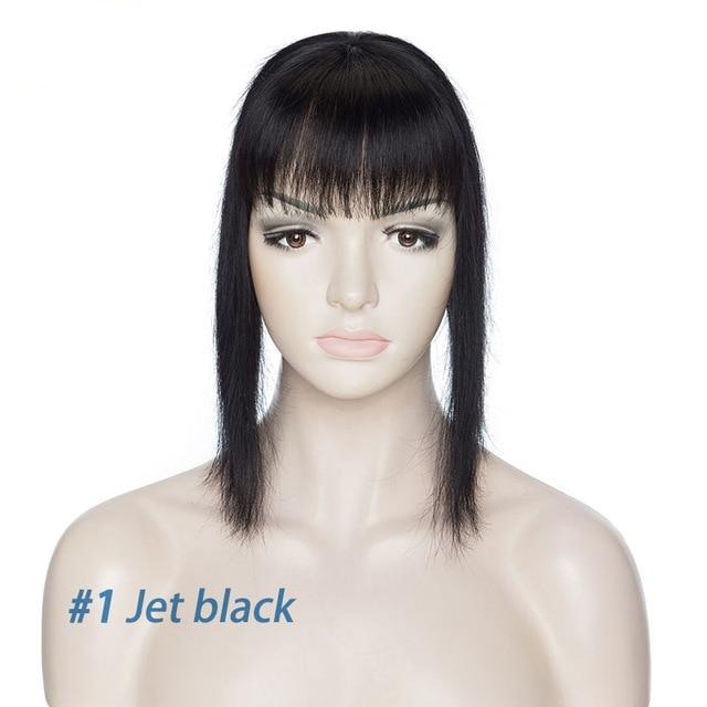 TEEK - Straight Human Hair Topper HAIR theteekdotcom 1#, 10x10, free, 120% 14 inches 