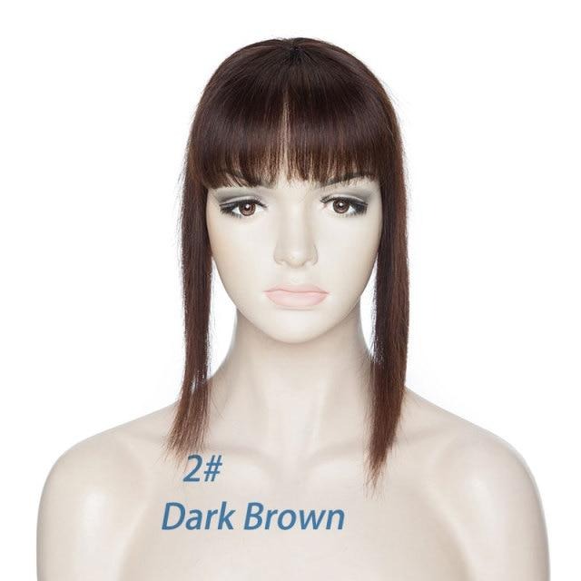 TEEK - Straight Human Hair Topper HAIR theteekdotcom 2#, 10x10, free, 120% 14 inches 