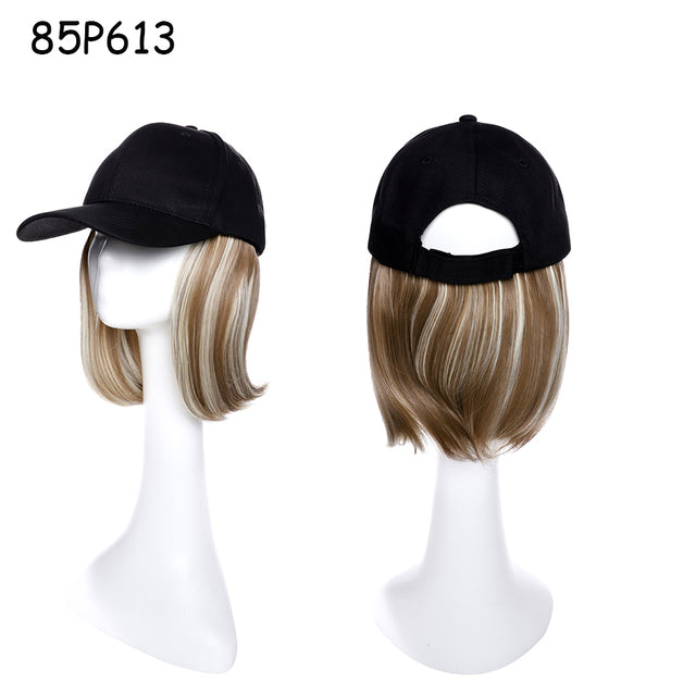 TEEK - Detachable Straight Bob Baseball Cap Wig HAIR theteekdotcom 85P613 6inches 
