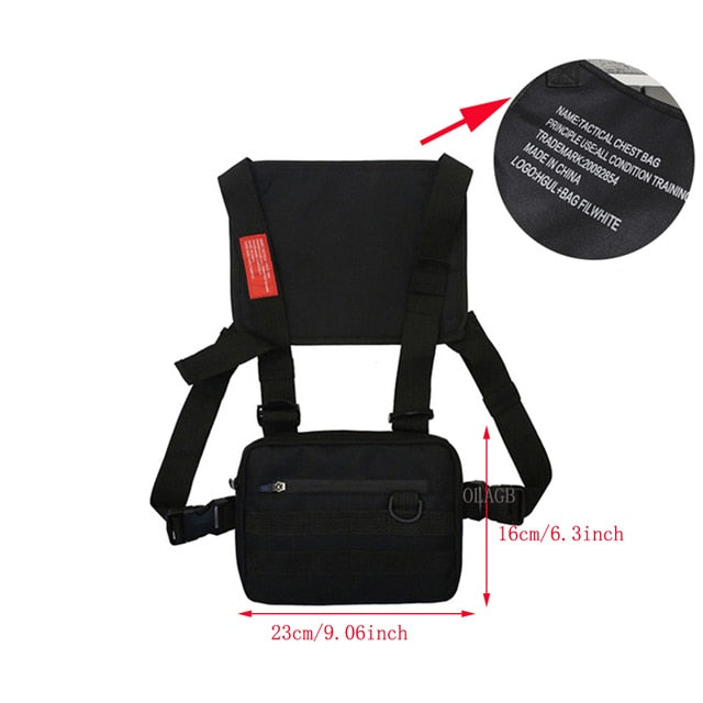 TEEK - Functional Tactical Chest Bag | Various Styles BAG theteekdotcom 0274-black  