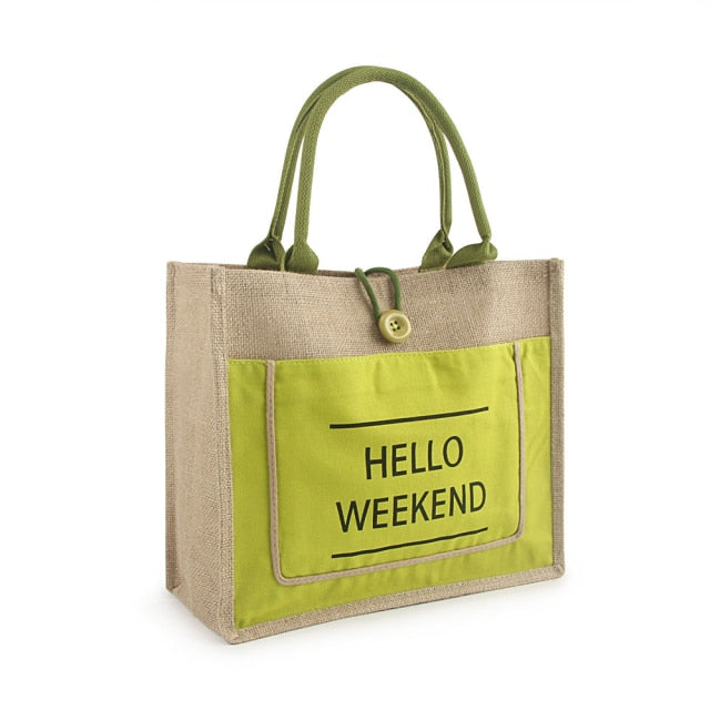 TEEK - HW Tote Bag BAG theteekdotcom green L 