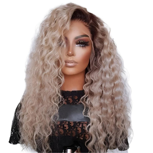 TEEK - Brown To Blonde Ombre Wave Down Wig HAIR theteekdotcom   