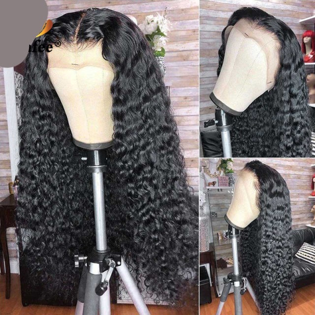 TEEK - Curly Drip Wig HAIR theteekdotcom Natural color 22inches 13x6 Frontal Wig 180