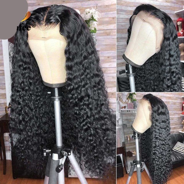 TEEK - Curly Drip Wig HAIR theteekdotcom Natural color 30inches 13x6 Frontal Wig 180