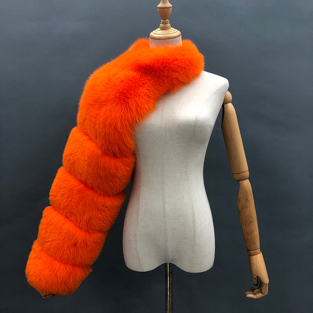 TEEK - Luxury Fluff Sleeve JACKET theteekdotcom 2-orange One Size 