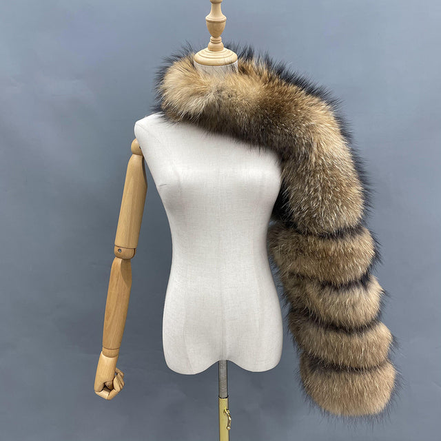 TEEK - Luxury Fluff Sleeve JACKET theteekdotcom 15-raccoon fur One Size 
