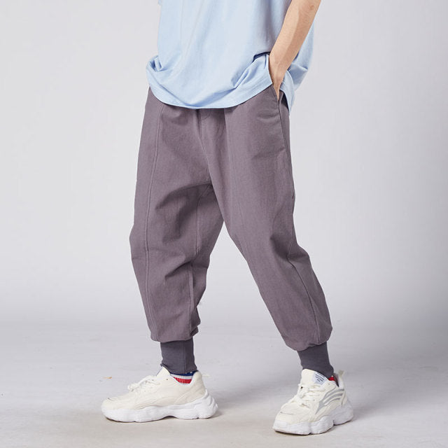 TEEK - Pocketed Streetwear Casual Cuff Pants PANTS theteekdotcom XXXL Gray 